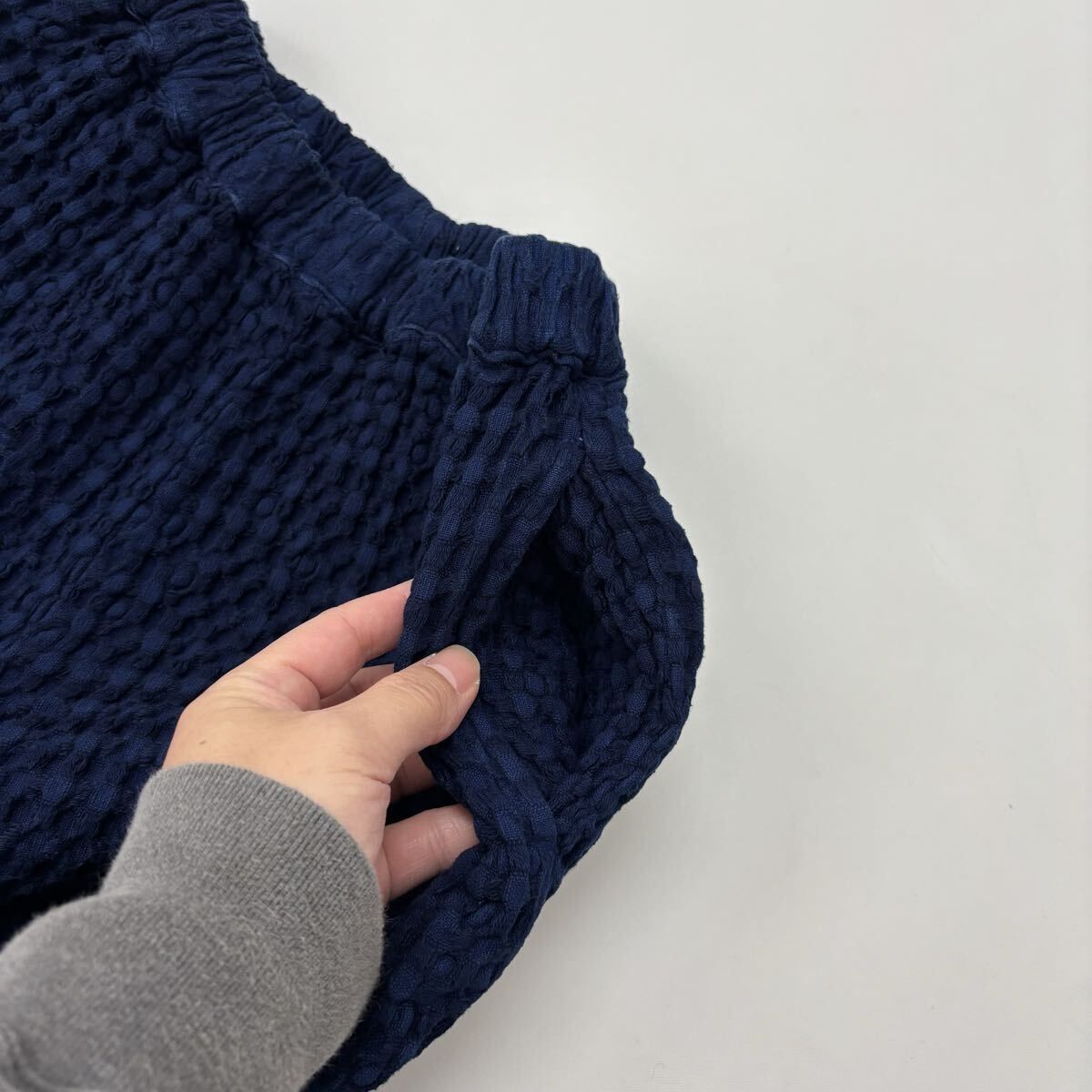 blueingreen ブルーイングリーン コットン インディゴ ワッフル