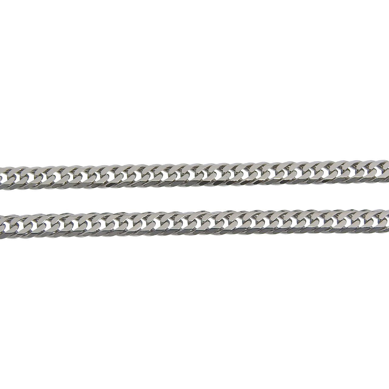 仕上げ Pt 850 6面 ダブル 喜平 ネックレス 2 5 mm 51 cm 11 g プラチナ チェーン ジュエリー