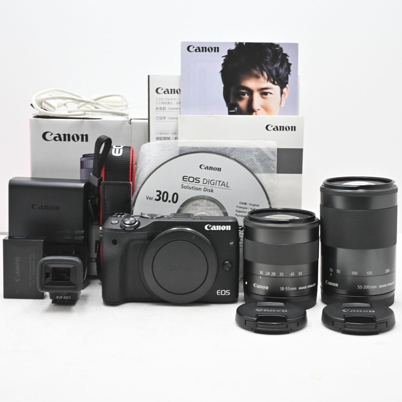 Canon EOS M3 ダブルズームキットミラーレス一眼 デジカメ 超美品
