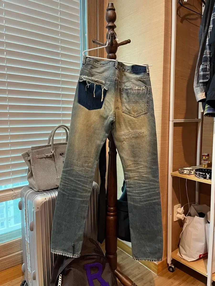 s 04aw UNDERCOVER アンダーカバー 68 デニム レッド 毛糸 - メルカリ