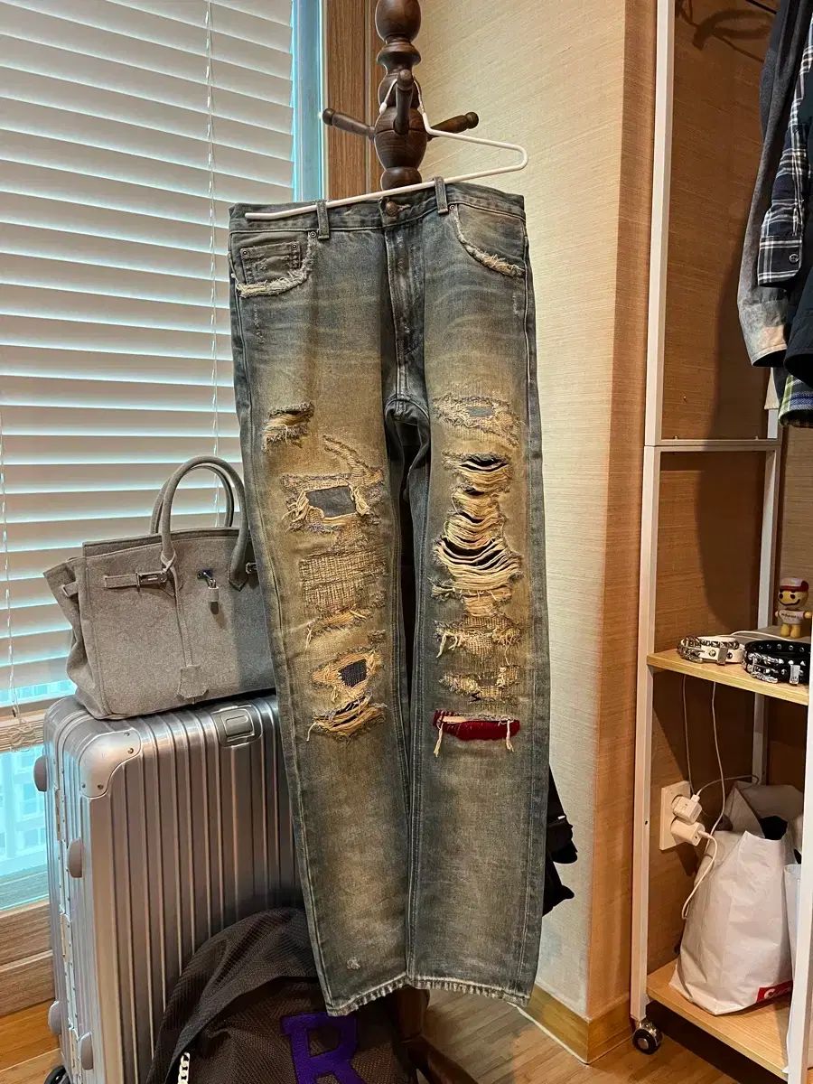 s 04aw UNDERCOVER アンダーカバー 68 デニム レッド 毛糸 - メルカリ