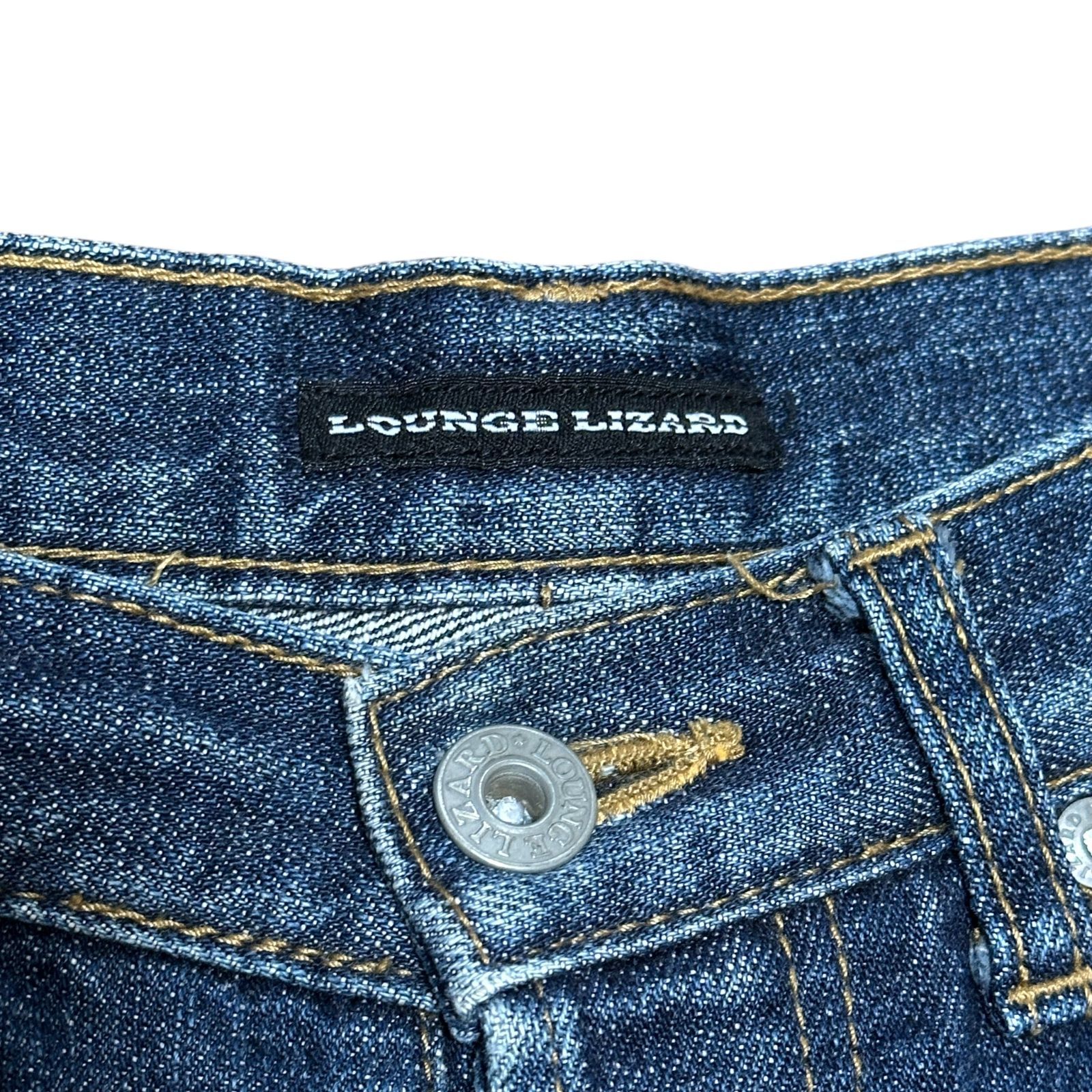 LOUNGE LIZARD 日本製 テーパードデニム インディゴ サイズ1 メンズS 