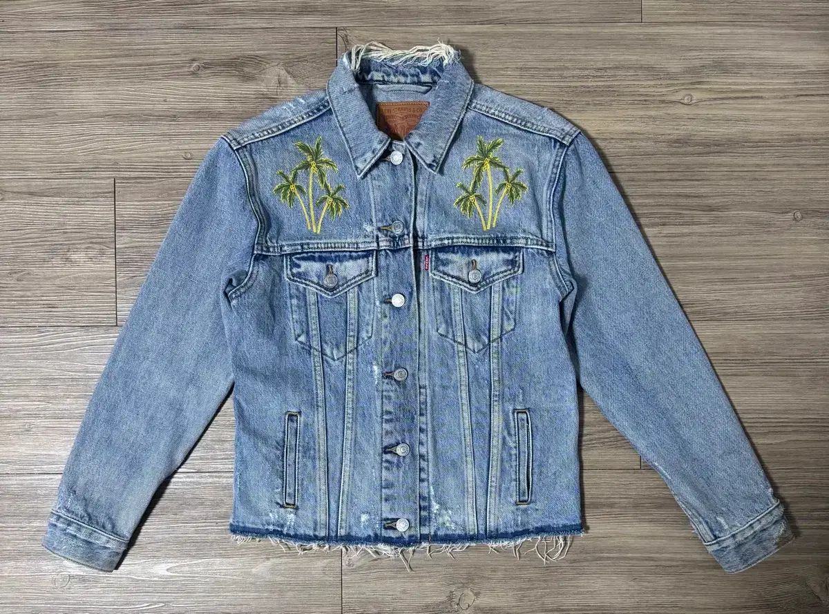 リーバイス ヤシの木 刺繍 デニムジャケット Levi