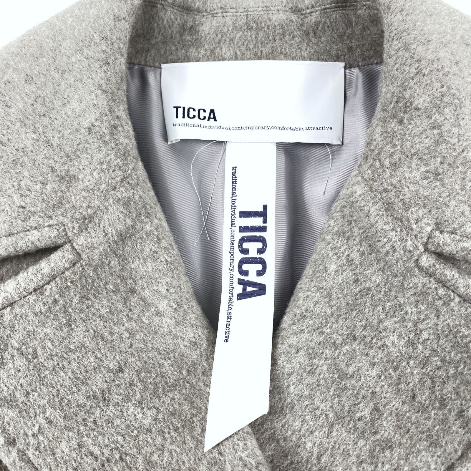 TICCA ティッカ 2024 24/AW 0243410232-TBDA-232 Pコート ピーコート