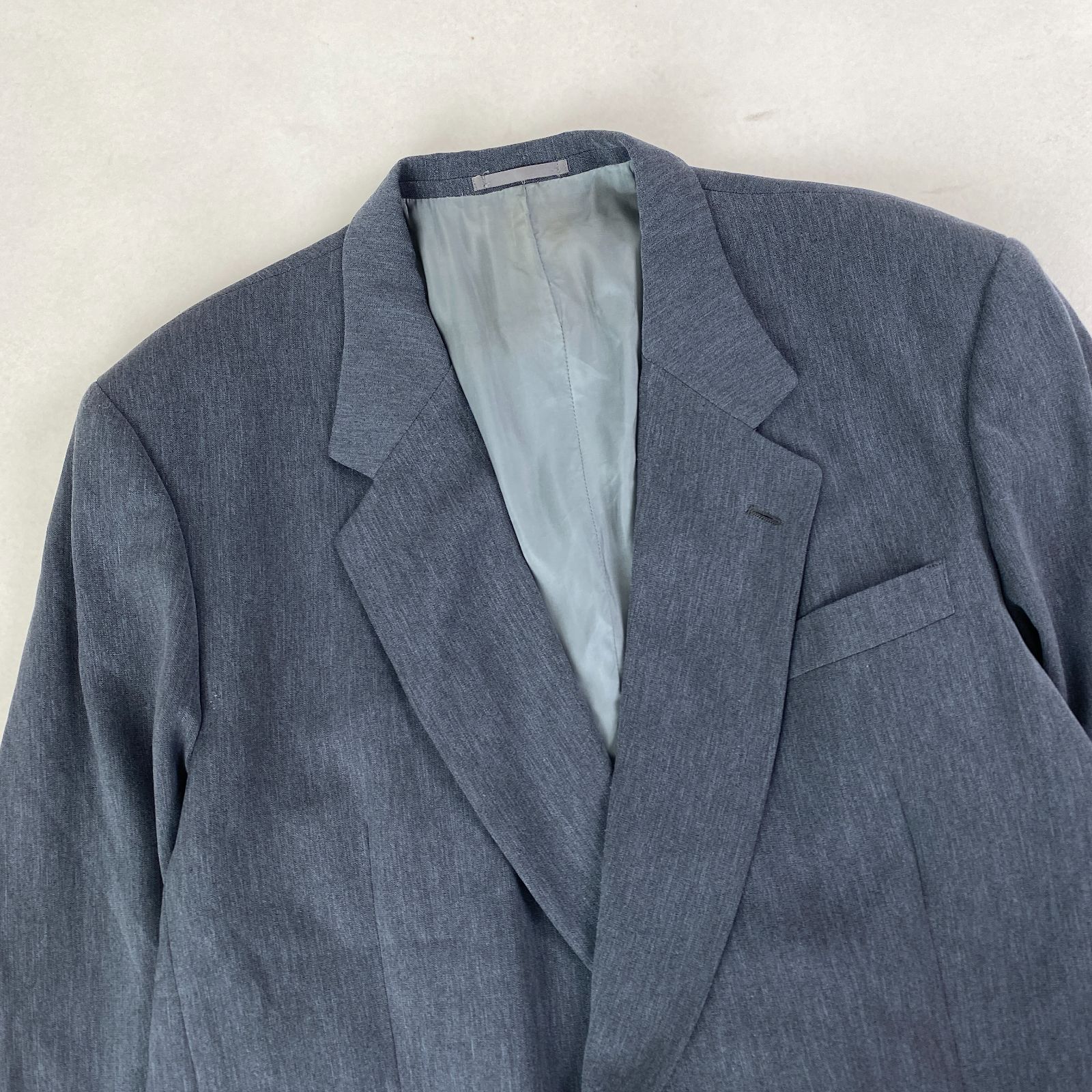 VINTAGE スーツ カジュアル グレー ダブル レトロ古着 セットアップ