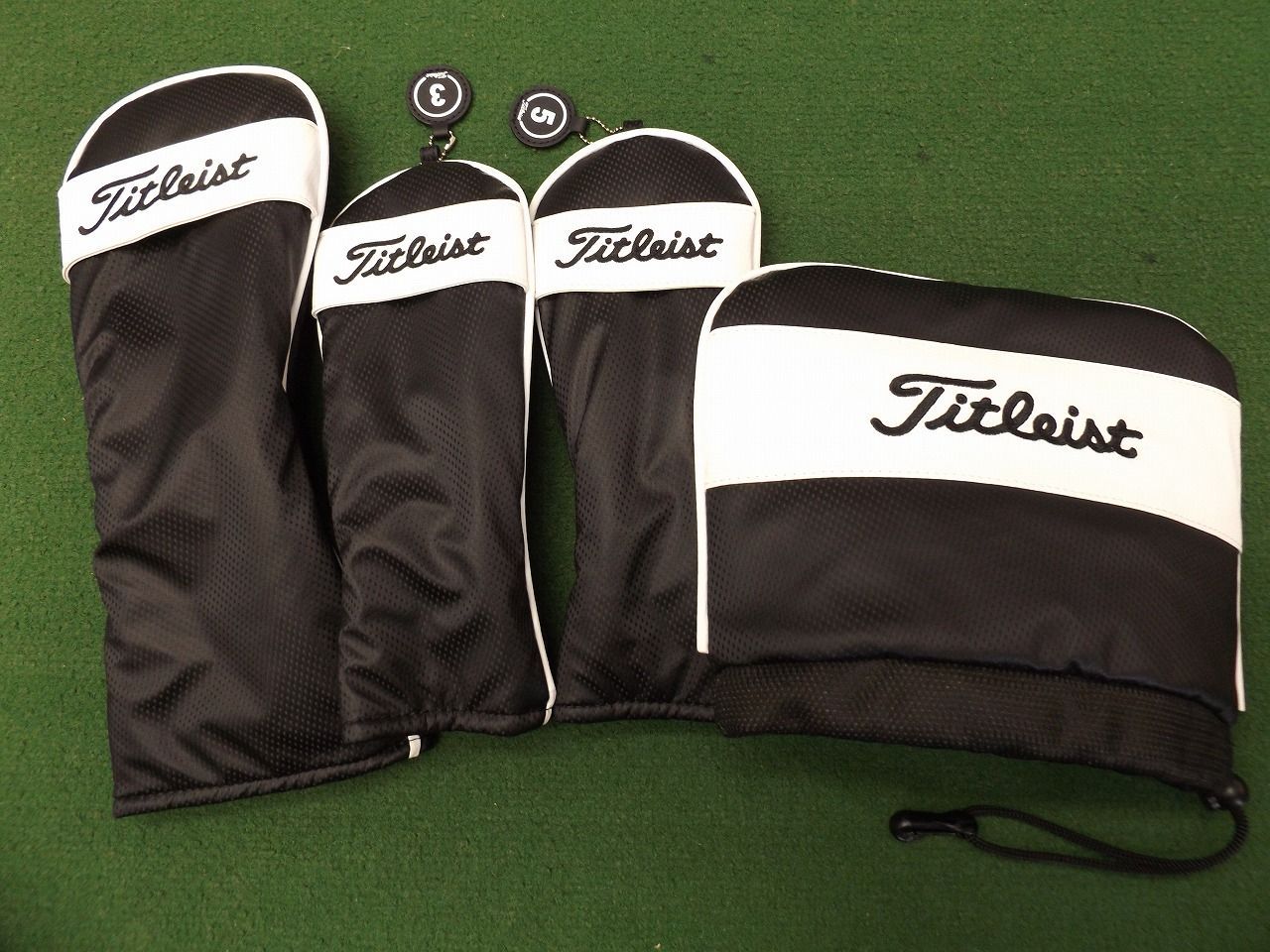 Titleist パフォーマンスクラシックJEシリーズ ヘッドカバー4点セット ブラック タイトリスト