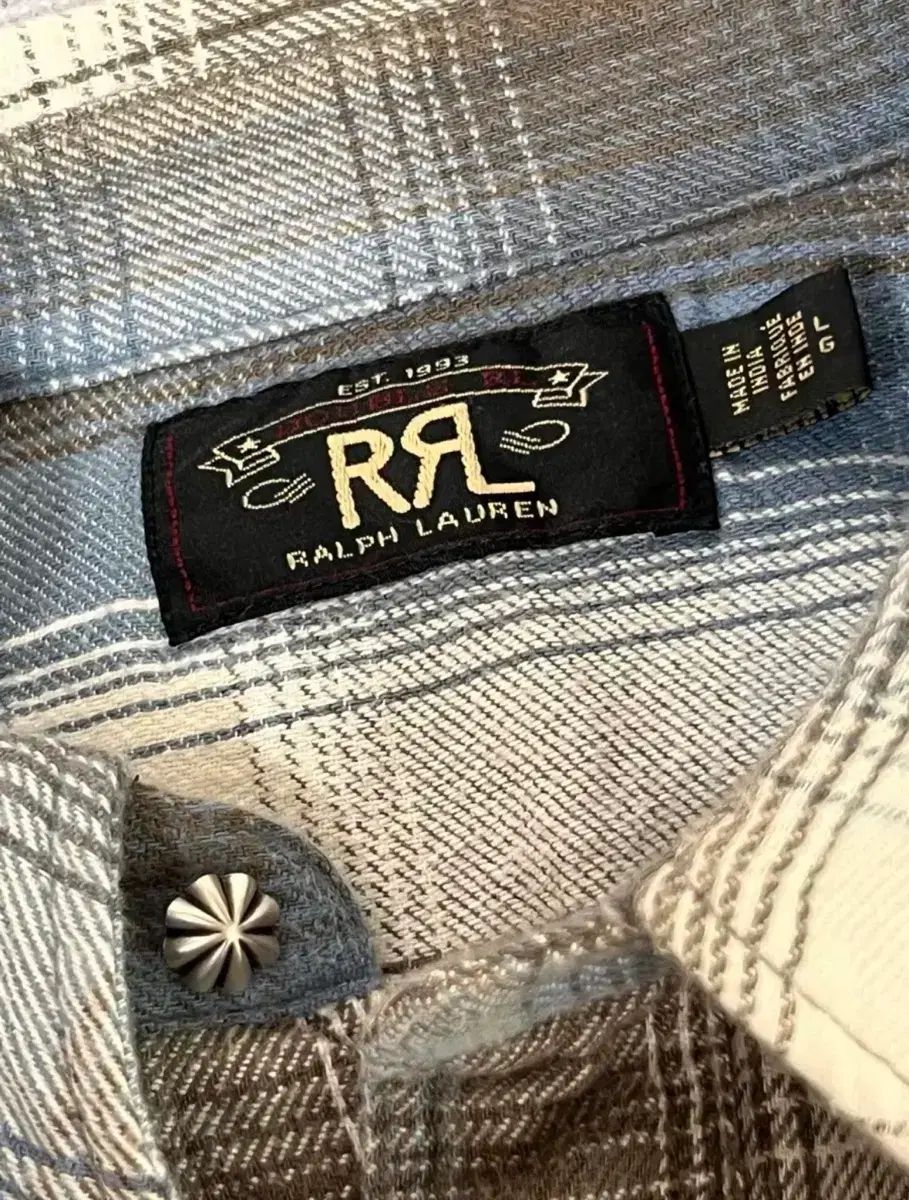 RRL ダブルアールエル コンチョ ウェスタン シャツ L size