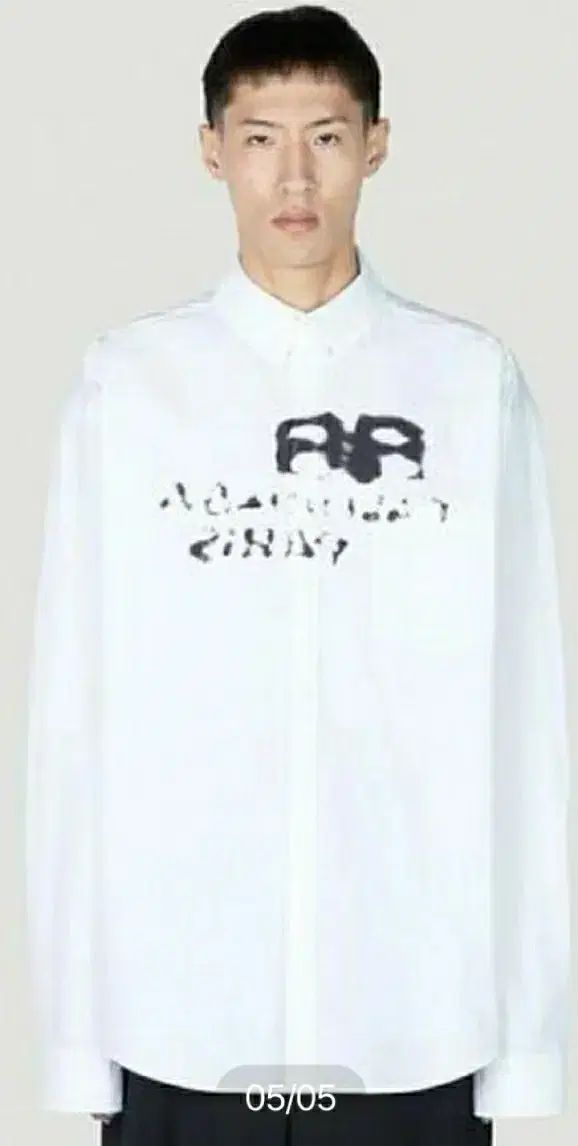 バレンシアガ ハンドドロー オーバサイズ シャツ