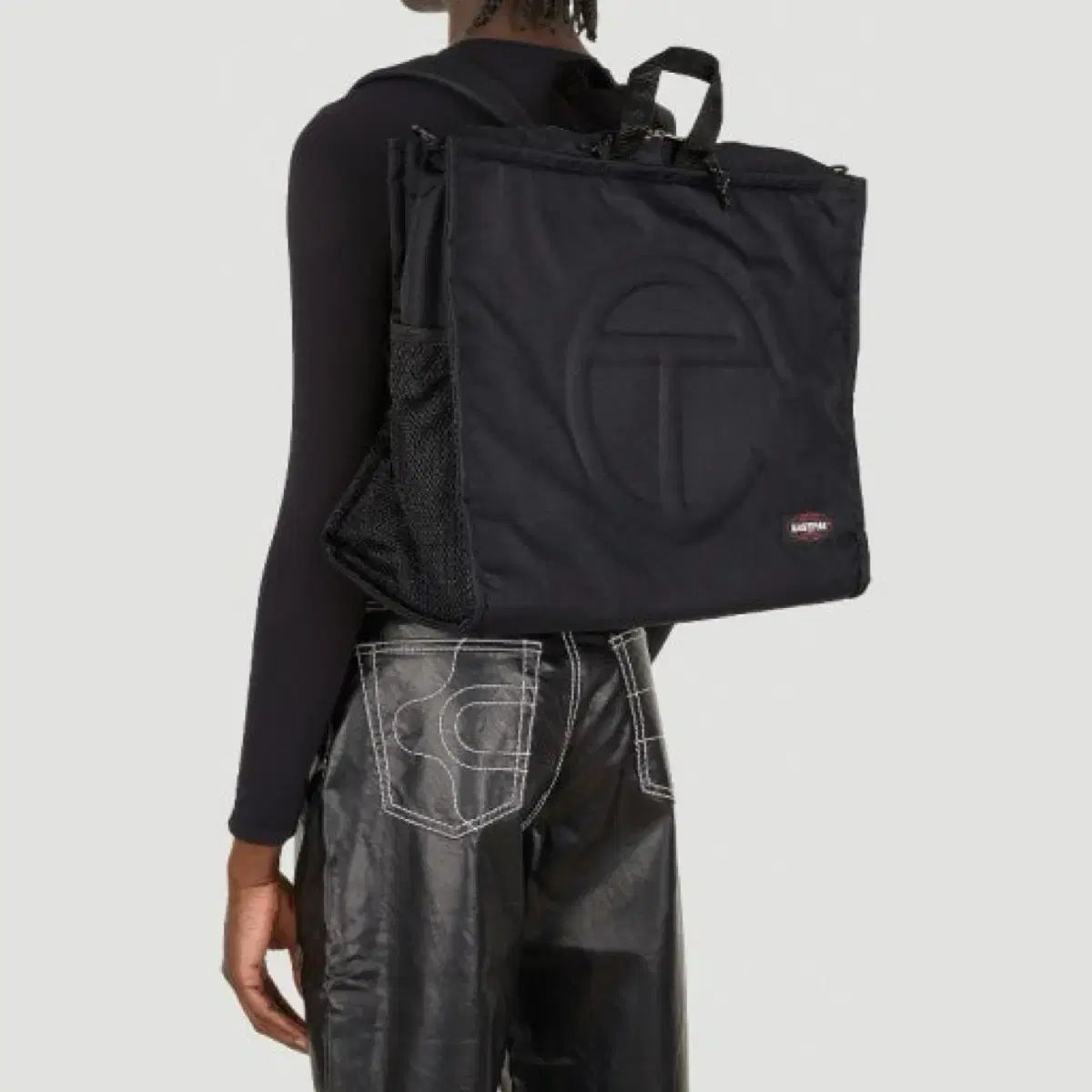 テルファー x イーストパック ショッパーバッグ ブラック ラージ