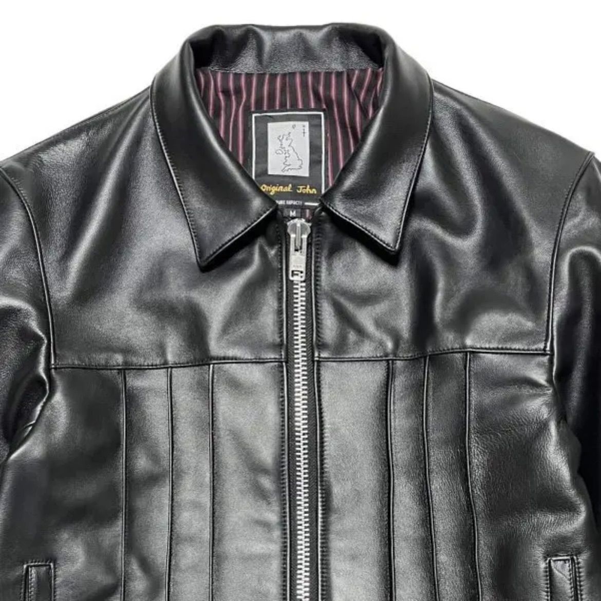 original john DOUGLAS LEATHER JK 革ジャン シープレザー レトロ パンク バイカー The JAM シングルライダース レザージャケット ライダース ジャケット アウター