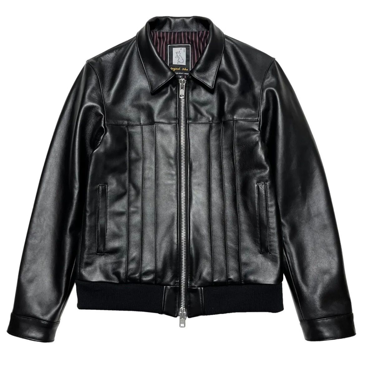 original john DOUGLAS LEATHER JK 革ジャン シープレザー レトロ パンク バイカー The JAM