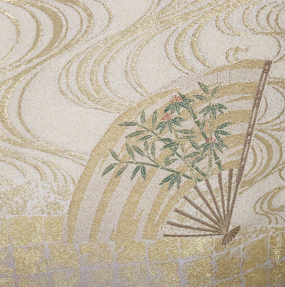 色留袖 袷 正絹 ライトグレー 寿光織 紅白鶴 松竹梅 桜 菊 Sサイズ