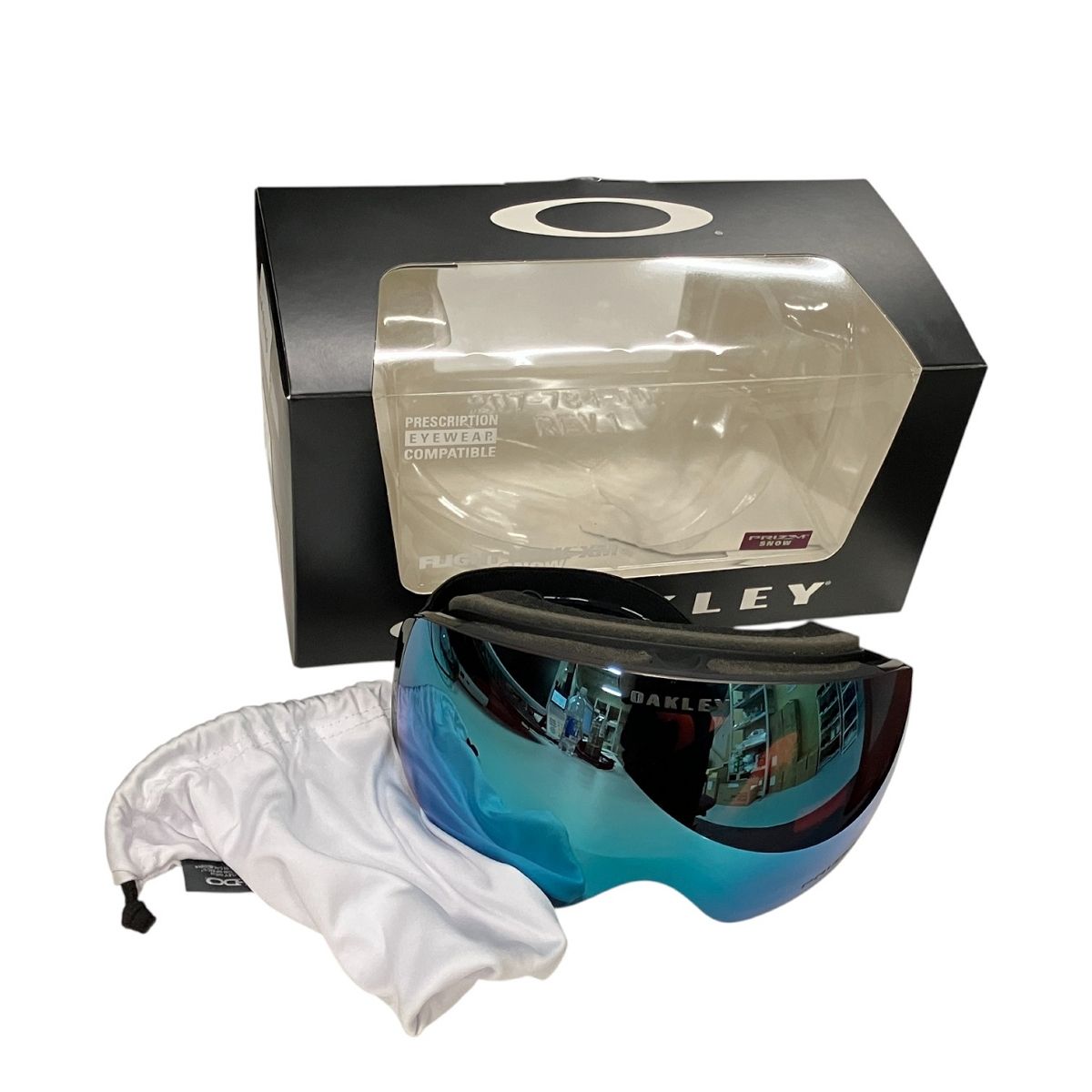 OKALEY FD XM FP Blackw PrizmSapphire GBL ゴーグル オークリー スノーゴーグル