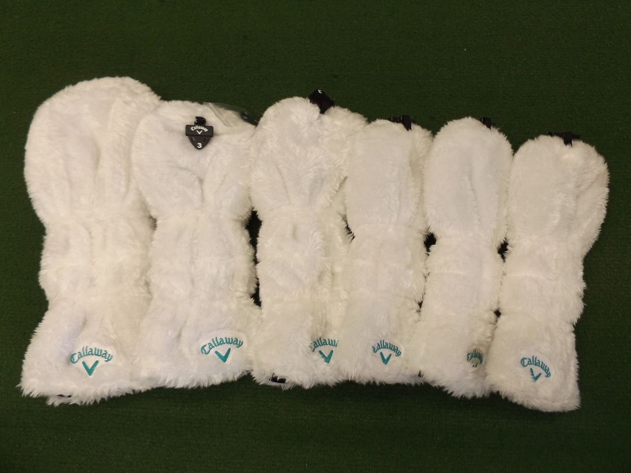 Callaway C-Boa ヘッドカバー6点セット ホワイト キャロウェイ ドライバー フェアウェイウッド ユーティリティ