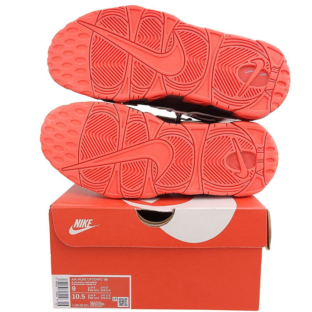 NIKE ナイキ 新品同様 AIR MORE UPTEMPO LASER CRIMSON レーザー