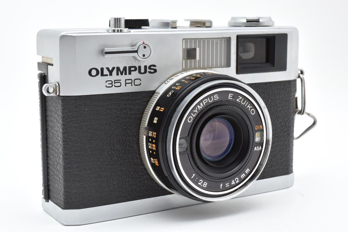 実写確認整備済】オリンパス35 RC／E・ズイコー42mmf2.8純正フード付