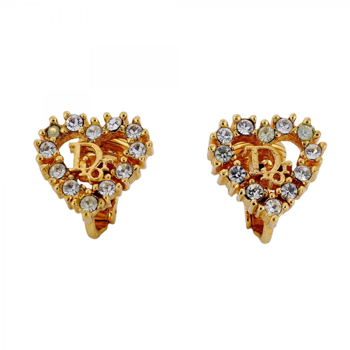 5job0555】クリスチャンディオール イヤリング ディオールロゴ ハート