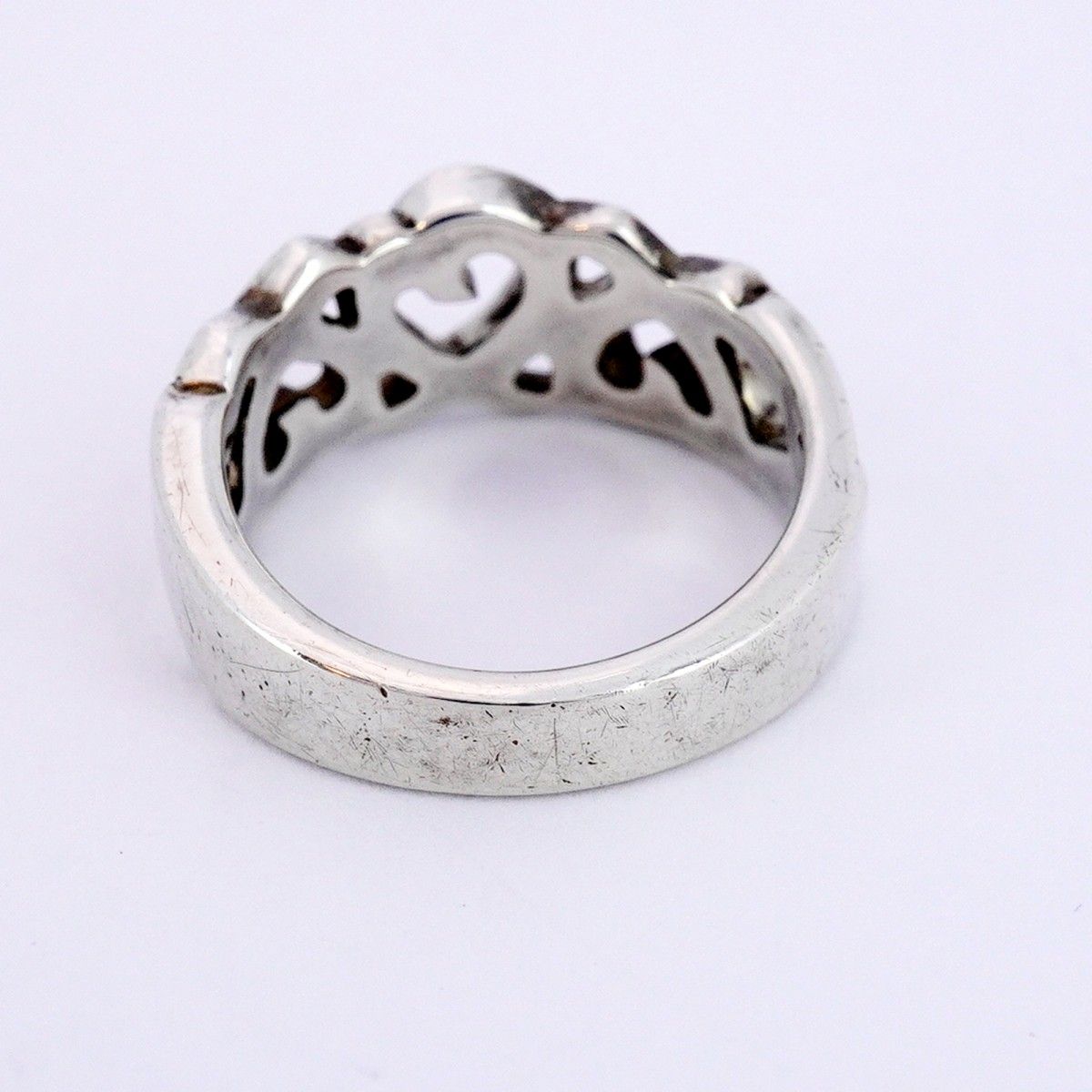 5job0557】ティファニー リング トリプルラビングハート シルバー925