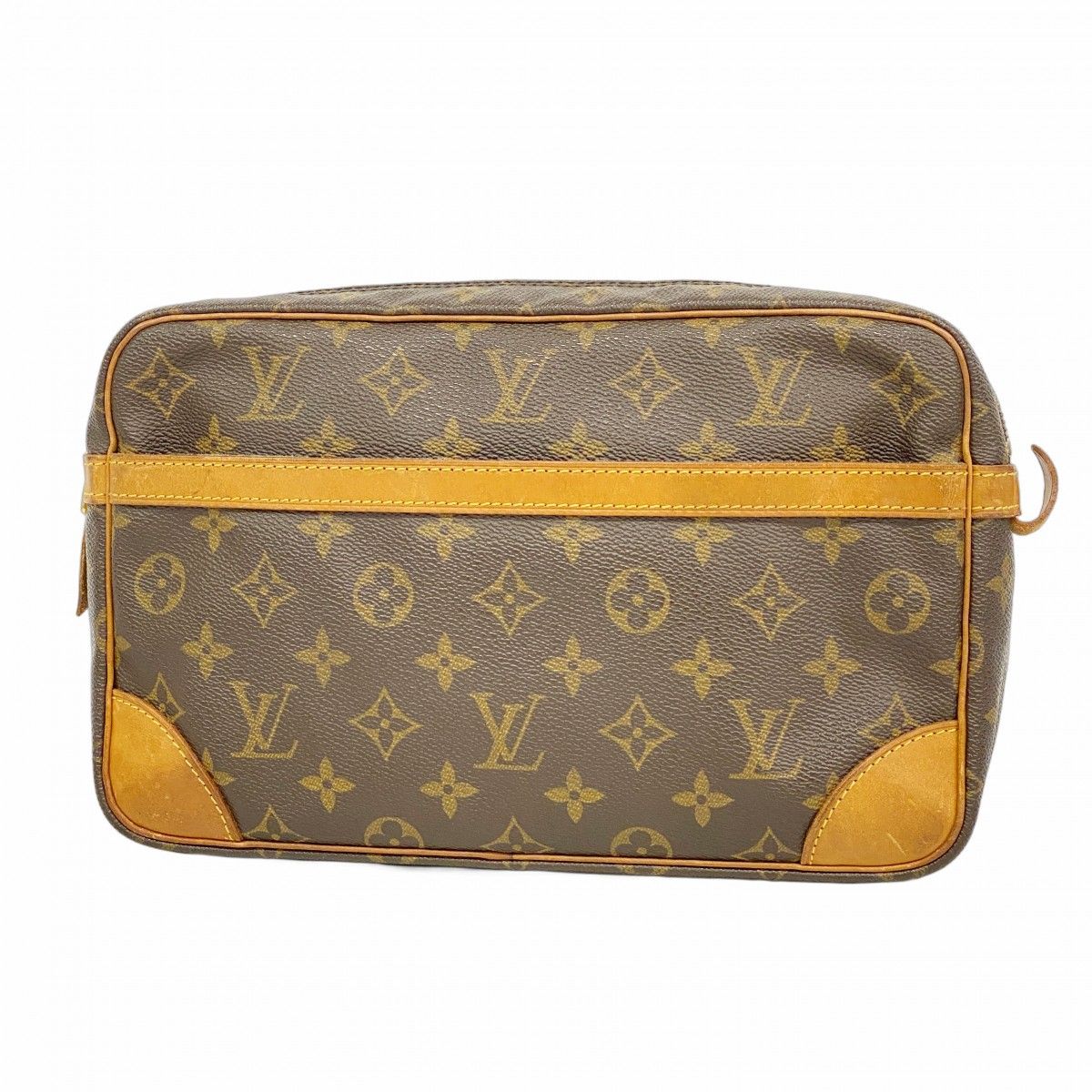 5 oe 5886 ルイヴィトン クラッチバッグ モノグラム コンピエーニュ28 M 51845 ブラウン メンズ
