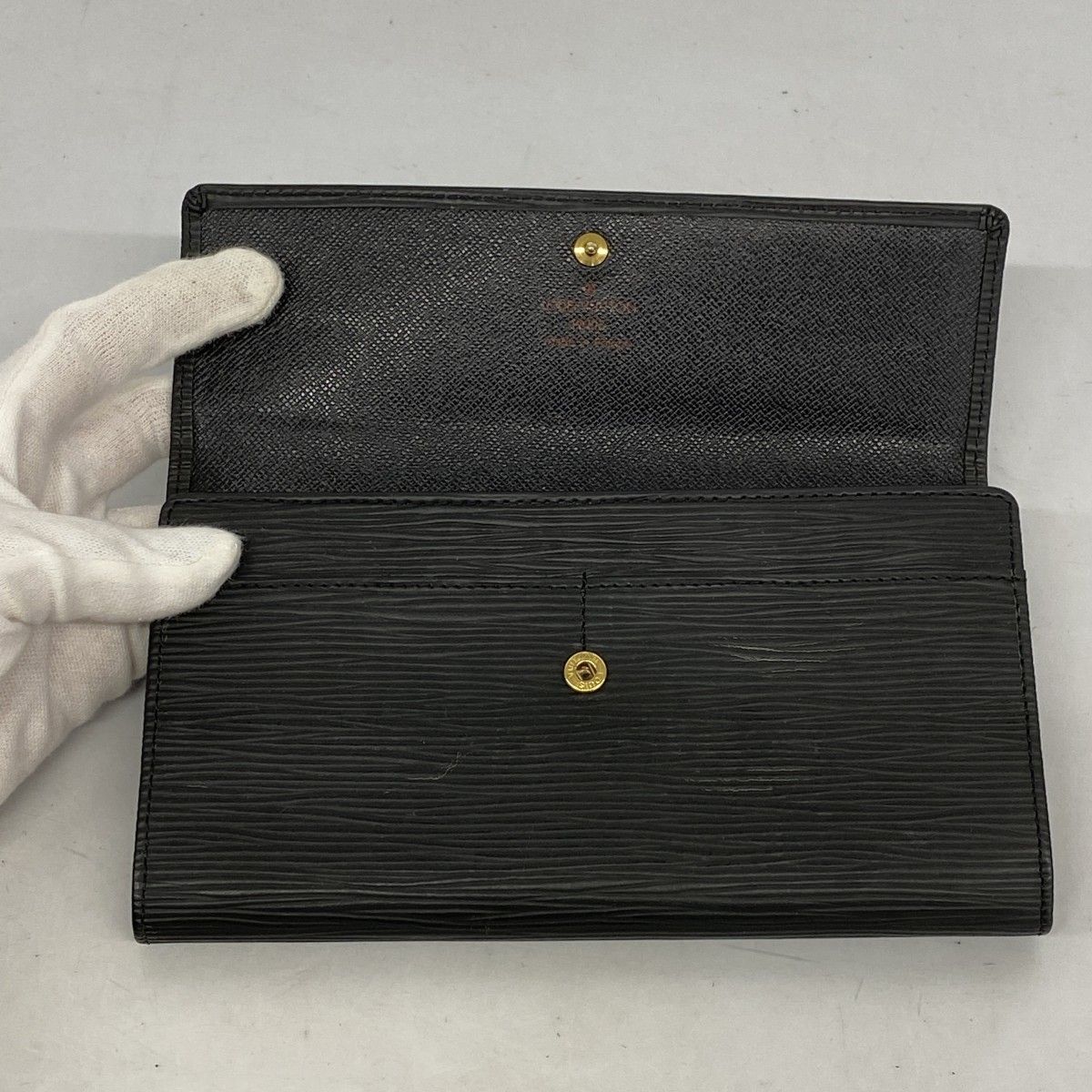 5oe5481】ルイヴィトン 長財布 エピ ポシェットポルトモネクレディ