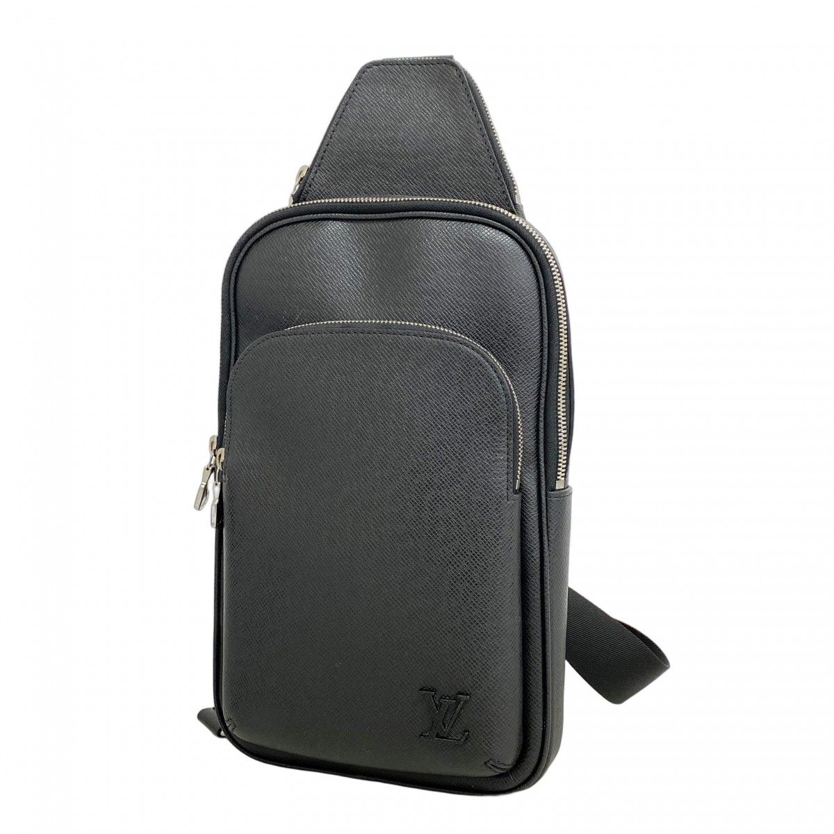5 oe 5599 ルイヴィトン ボディバッグ タイガ アヴェニュースリングバッグ M 30863 ノワール メンズ