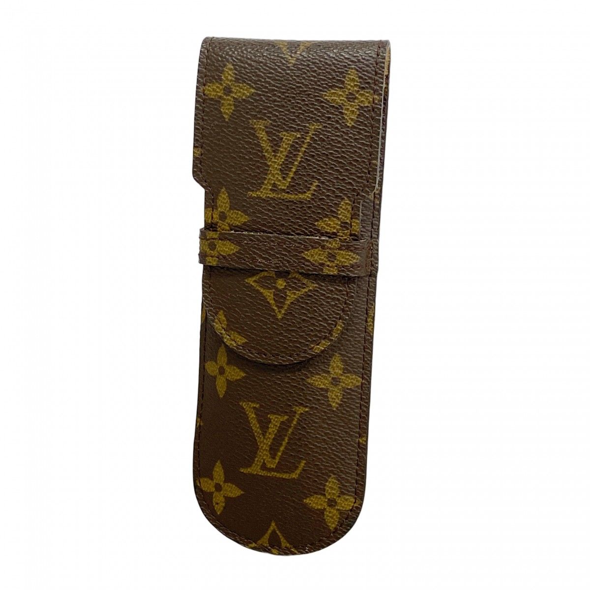 5 oe 5601 ルイヴィトン ペンケース モノグラム エテュイスティロ M 62990 ブラウン メンズ レディース ユニセックス