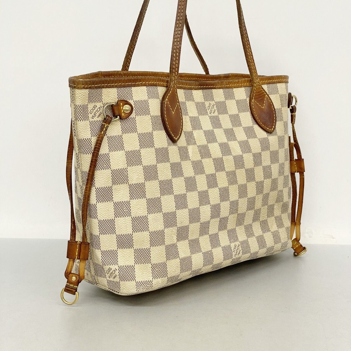 5oe5678-h】ルイヴィトン トートバッグ ダミエ・アズール ネヴァーフル