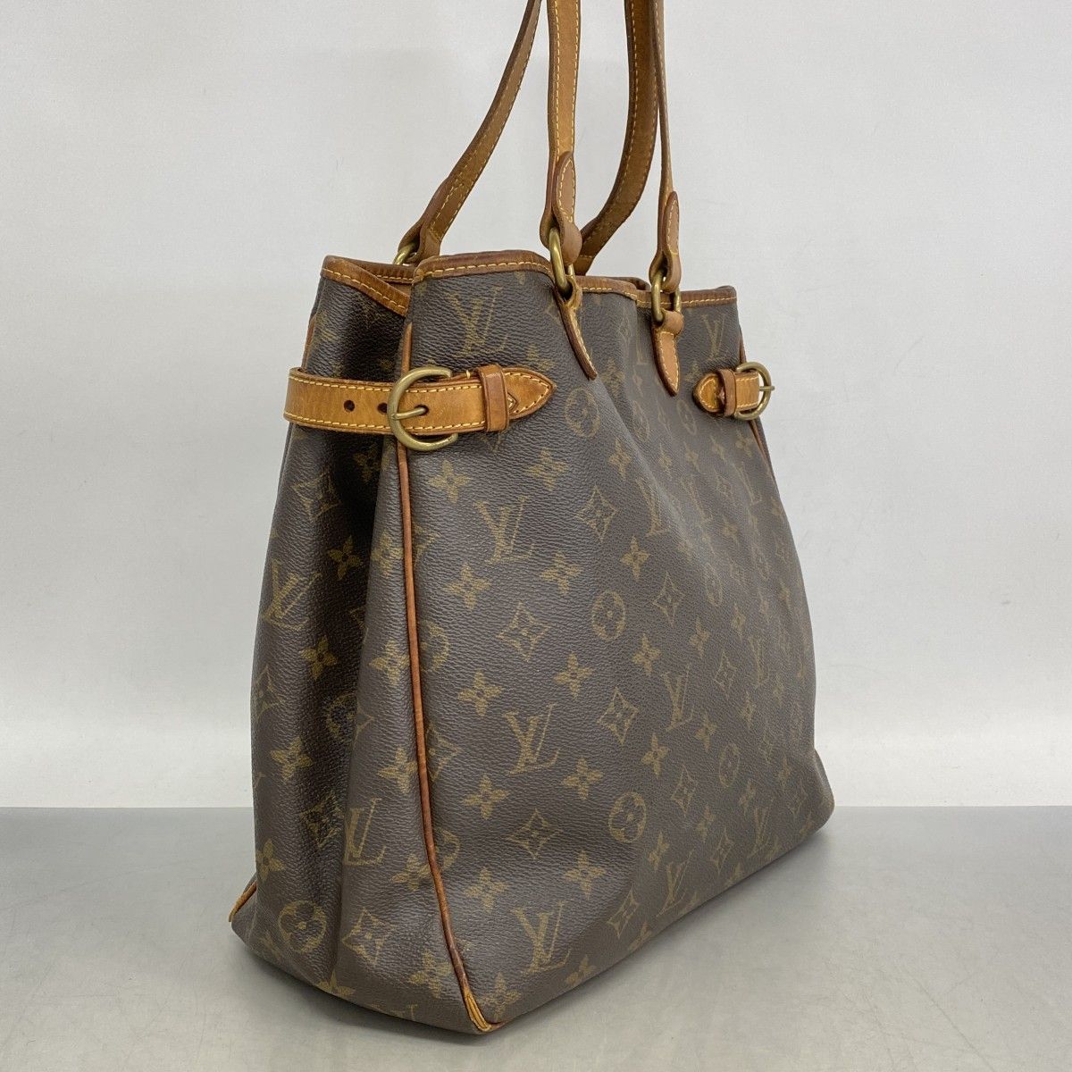 5oe5702】ルイヴィトン トートバッグ モノグラム バティニョールヴェル