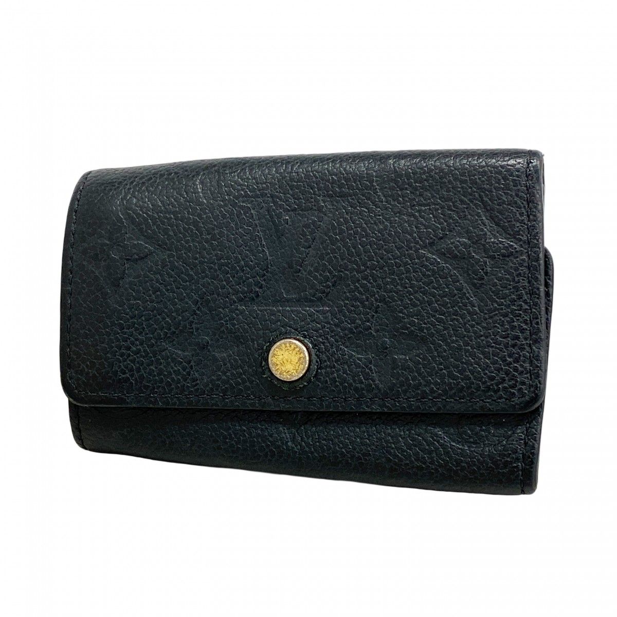 5 oe 5706 ルイヴィトン キーケース モノグラム アンプラント ミュルティクレ6 M 64421 ノワール レディース