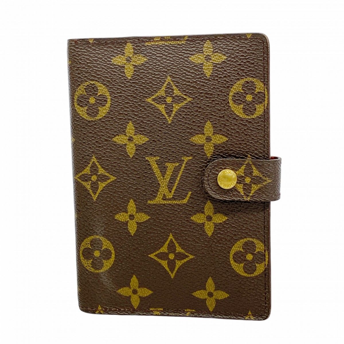 5 oe 5735 ルイヴィトン 手帳カバー モノグラム アジェンダPM R 20005 ブラウン メンズ レディース ユニセックス