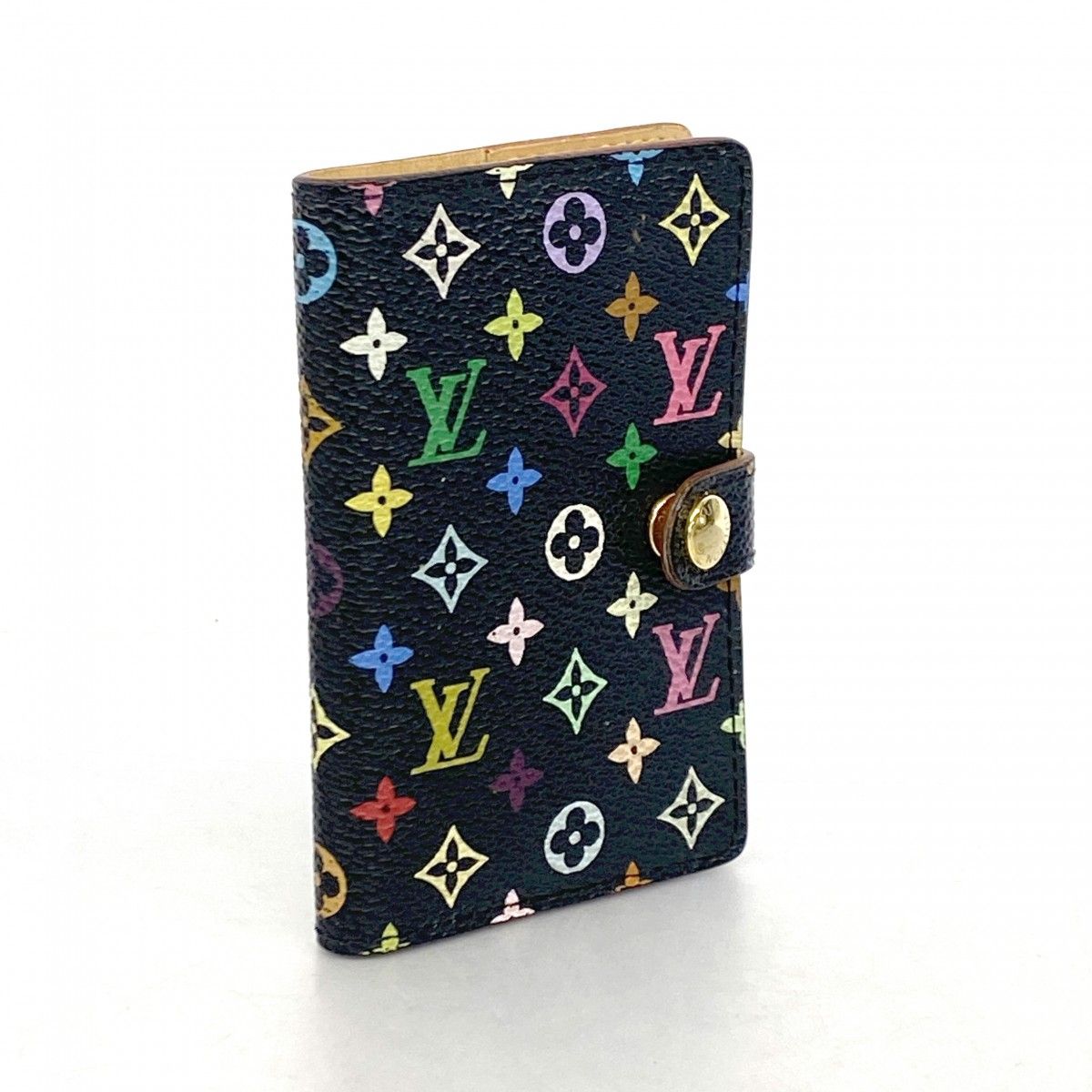 5 oe 5752 ルイヴィトン 手帳カバー モノグラム マルチ カルネドゥバル アジェンダミニ M 92652 ノワール レディース