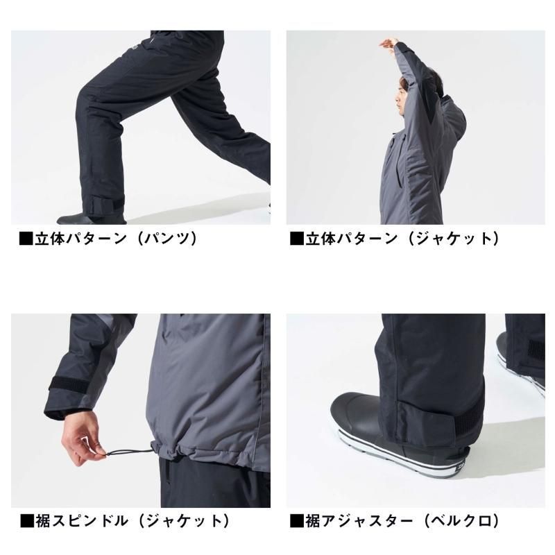  ダイワ DW 3424 レインマックス ハイロフトウィンタースーツ レッド L 多機能ナイフ フィッシングスーツ(上下セット) ウェア