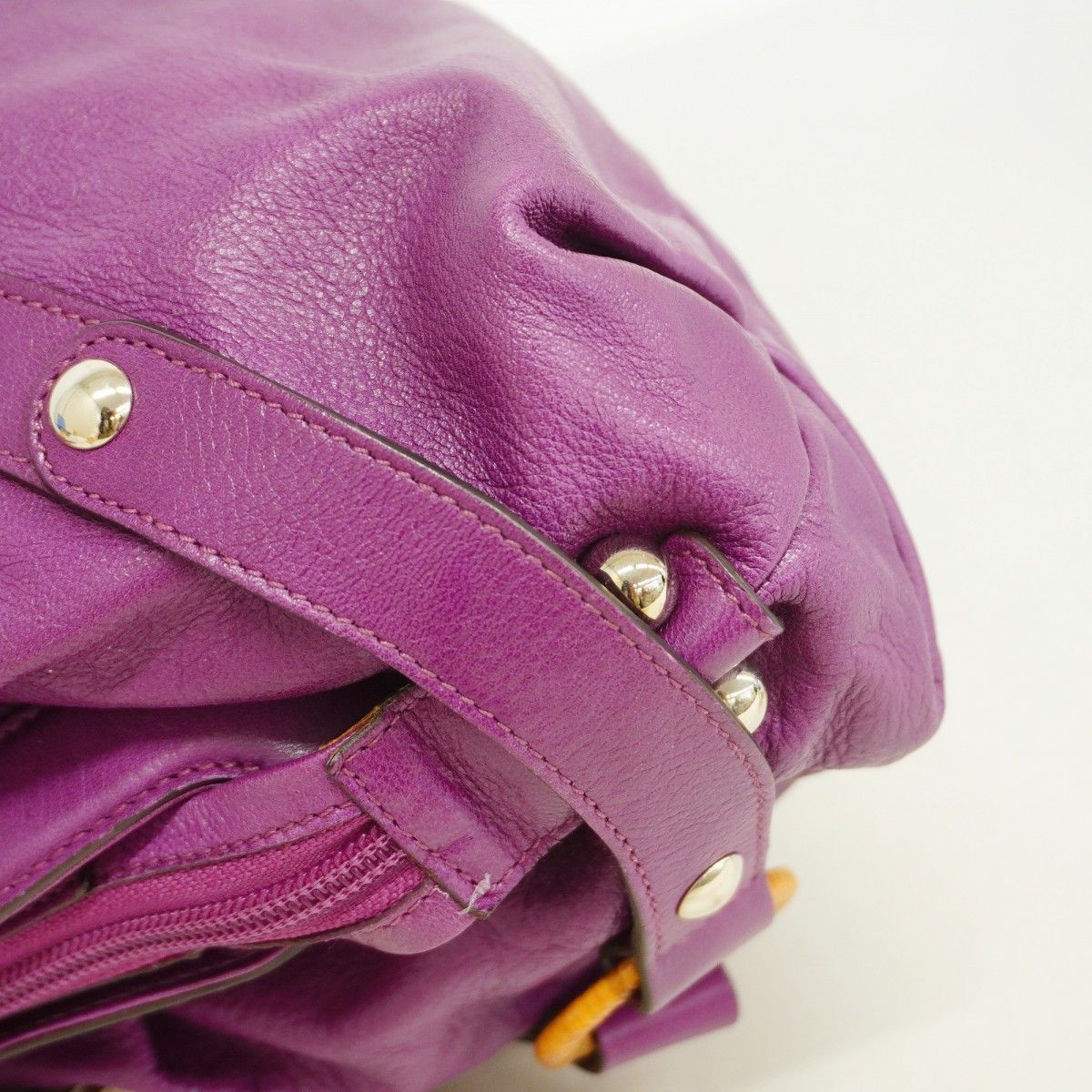 5oe5784】サルヴァトーレフェラガモ ハンドバッグ ガンチーニ レザー