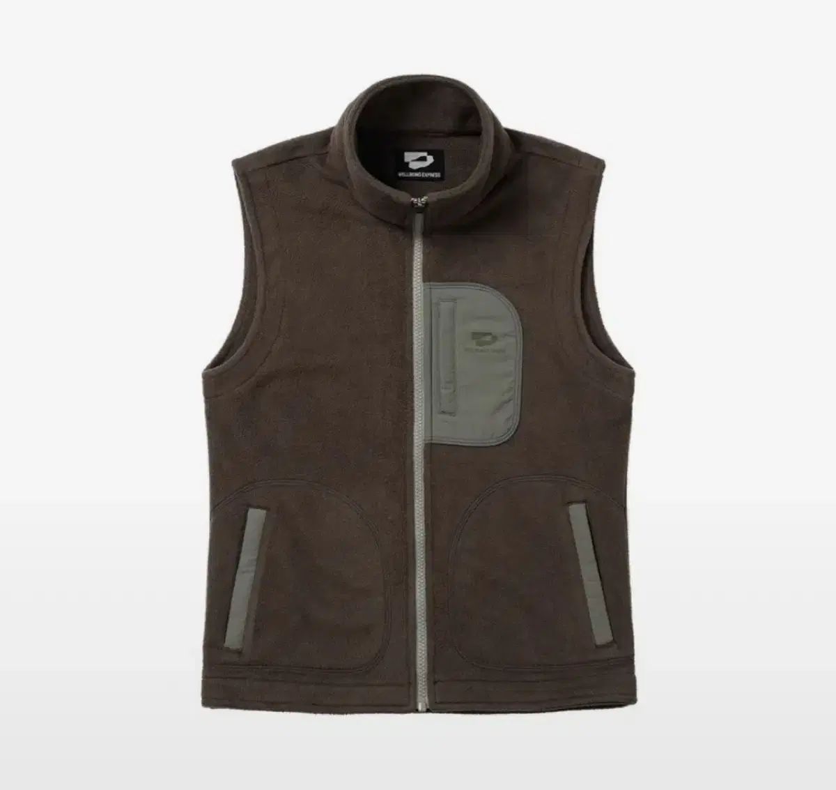 ウェルビーイングエクスプレス フリース ベスト ブラウン s