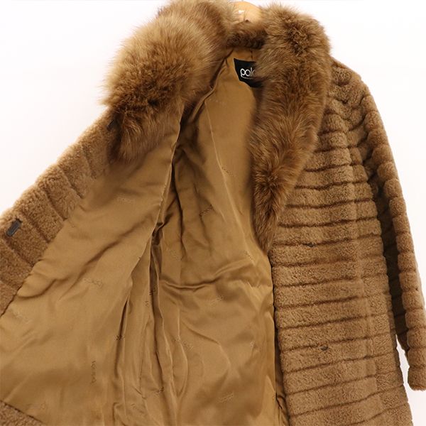 パロディ palody ファーコート ミドル ハーフ 毛皮 1F-3009 フォックス