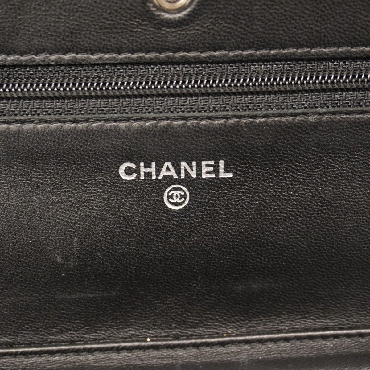  5 oe 5883 h シャネル ショルダーウォレット マトラッセ ラムスキン ブラック シルバー金具 レディース その他 小物
