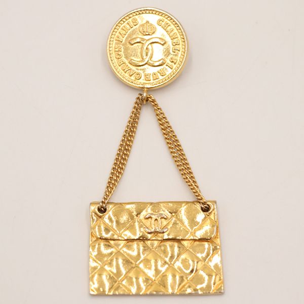 シャネル CHANEL マトラッセ ブローチ コイン ロゴ ココマーク 31 RUE