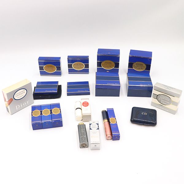 【まとめ】クリスチャンディオール DIOR 化粧品 9点セット パウダー ルージュ ファンデ【yy】【中古】4000027801000373