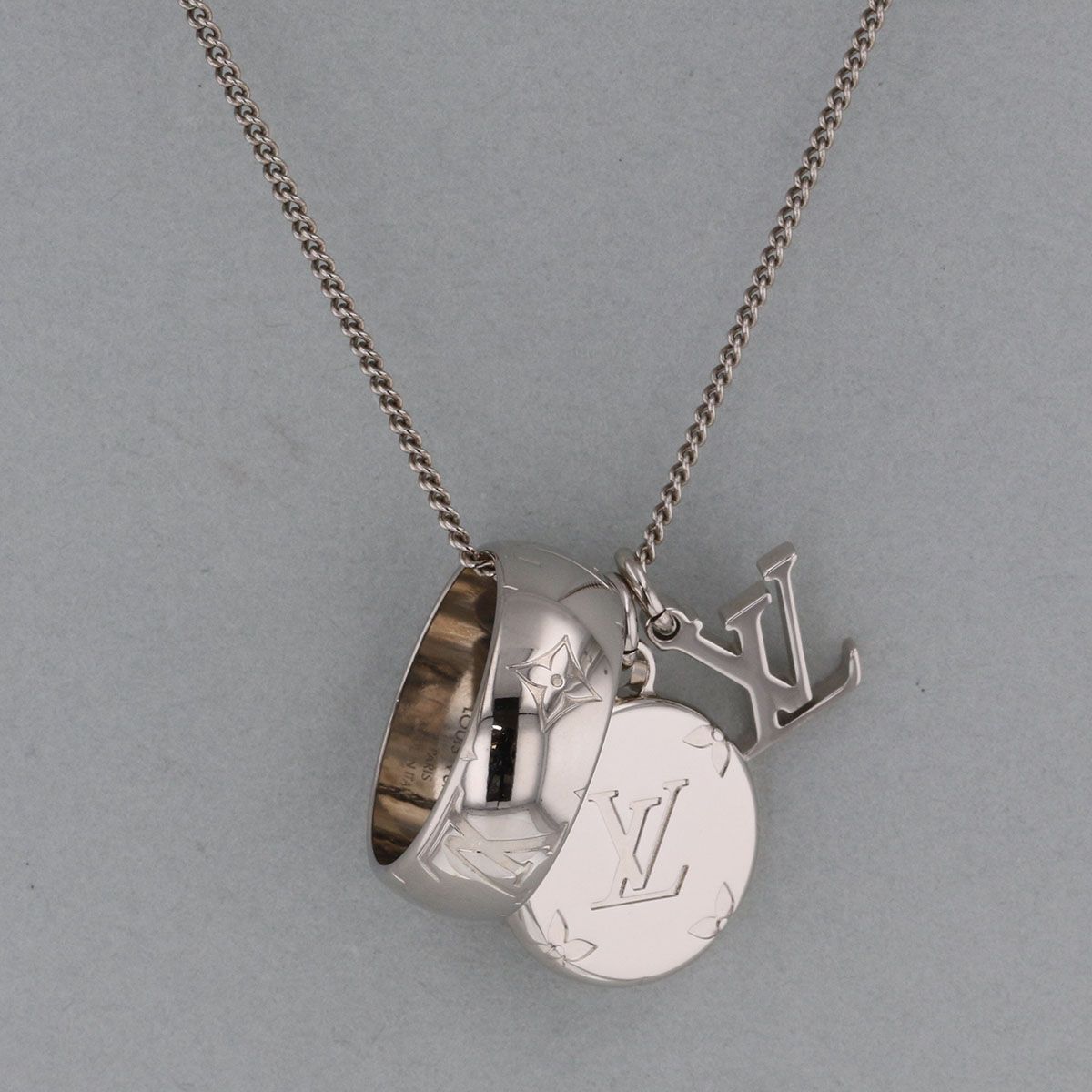 LOUIS VUITTON ルイヴィトン リングネックレス モノグラム ネックレス