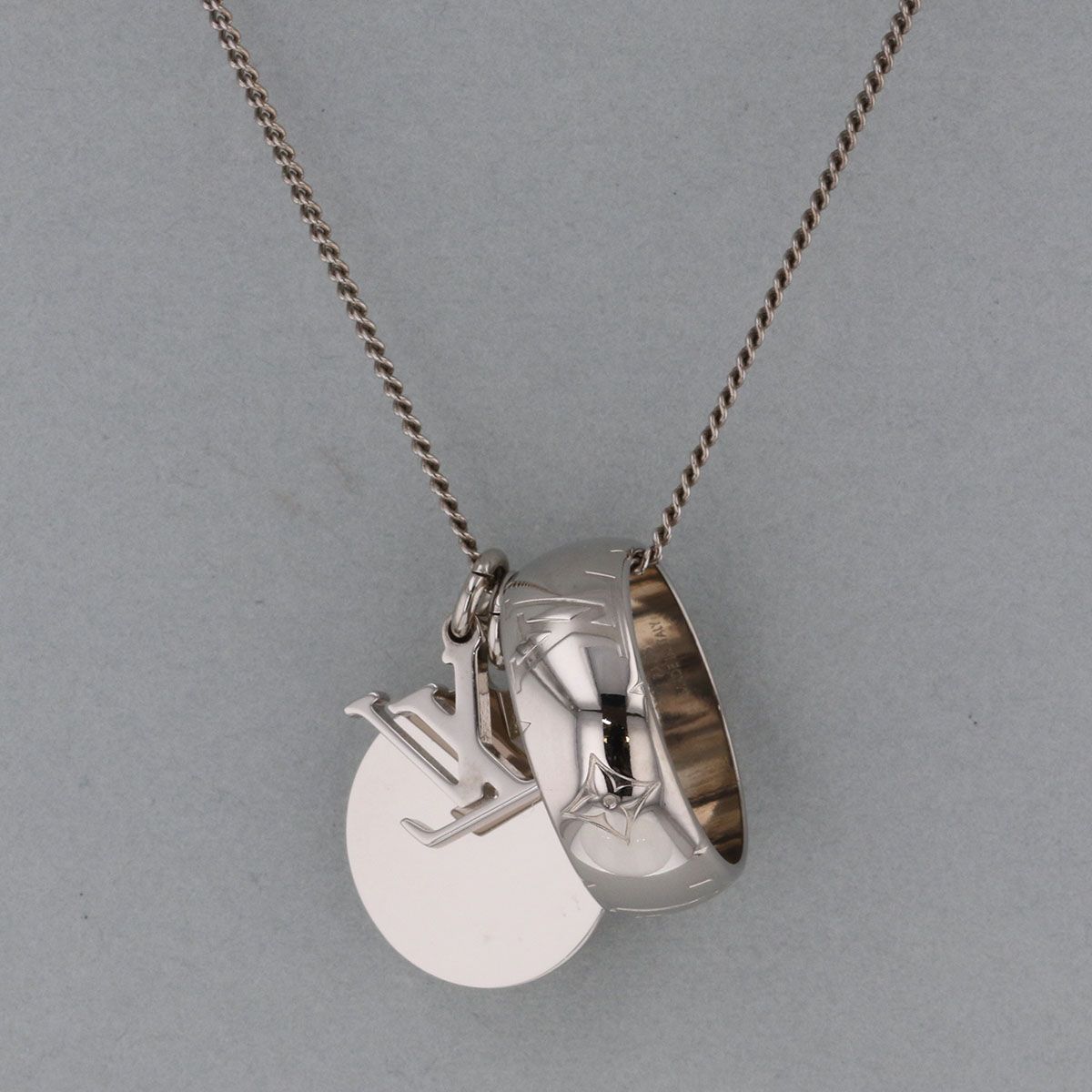 LOUIS VUITTON ルイヴィトン リングネックレス モノグラム ネックレス