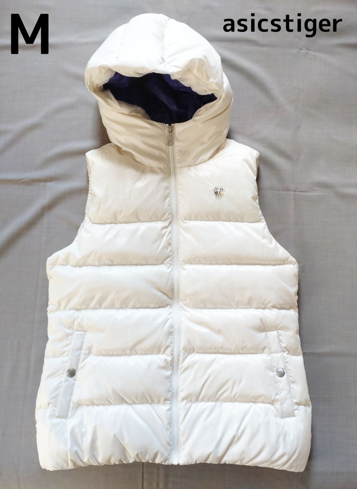 asicstiger アシックスタイガー ダウン フェザー フード付きベスト