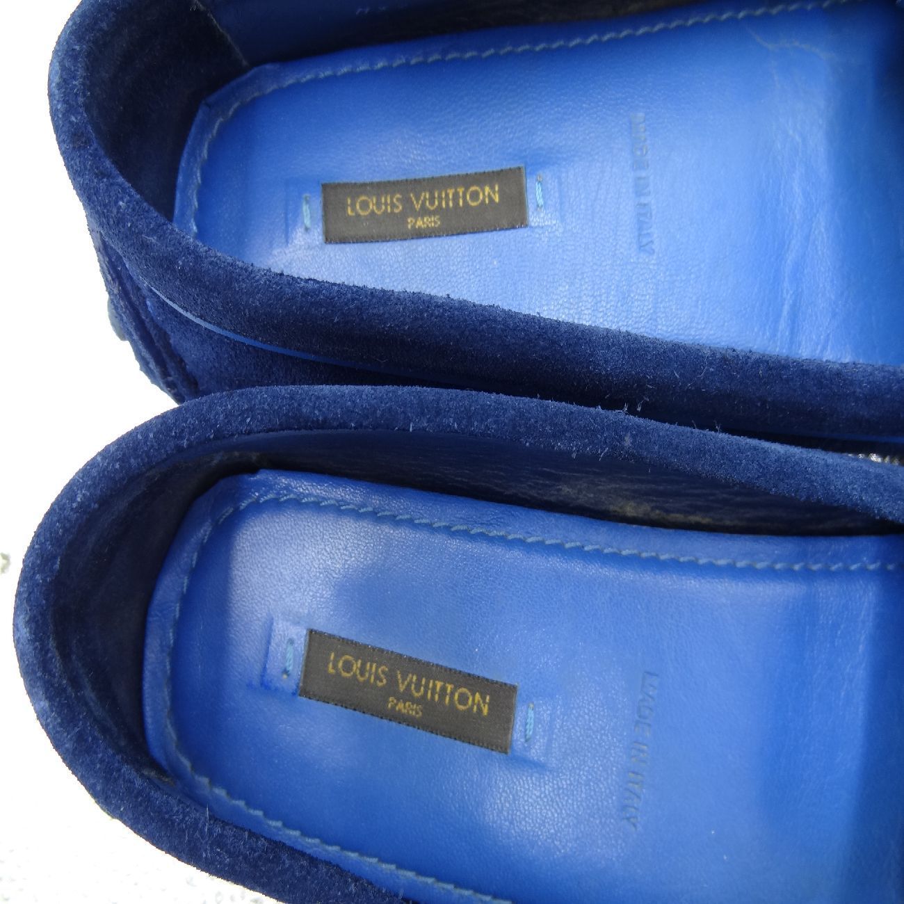 ルイヴィトン LOUISVUITTON ドライビングシューズ 23.5cm 青