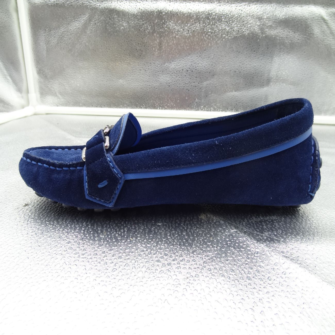 ルイヴィトン LOUISVUITTON ドライビングシューズ 23.5cm 青