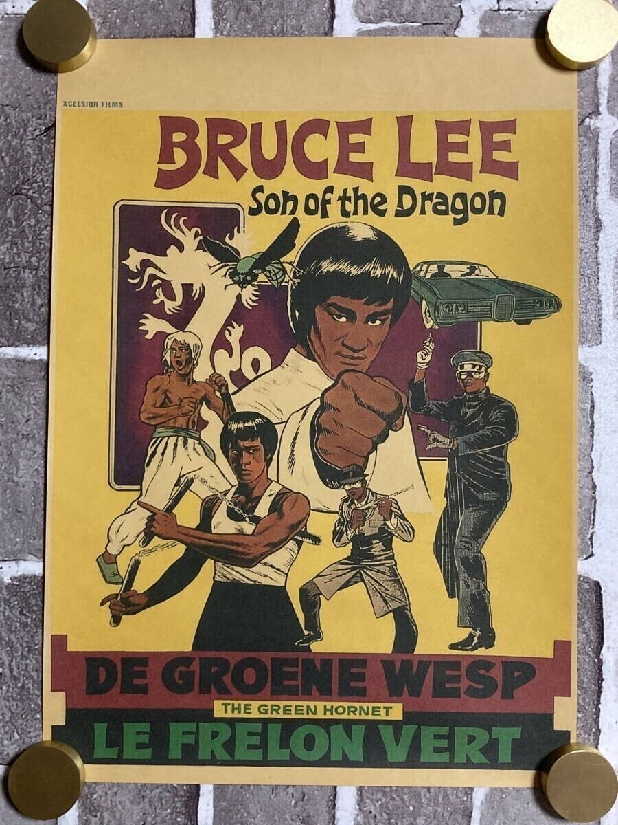 クラフト紙製 ポスター ブルース・リー:ドラゴンの息子 42㎝×30㎝】D11