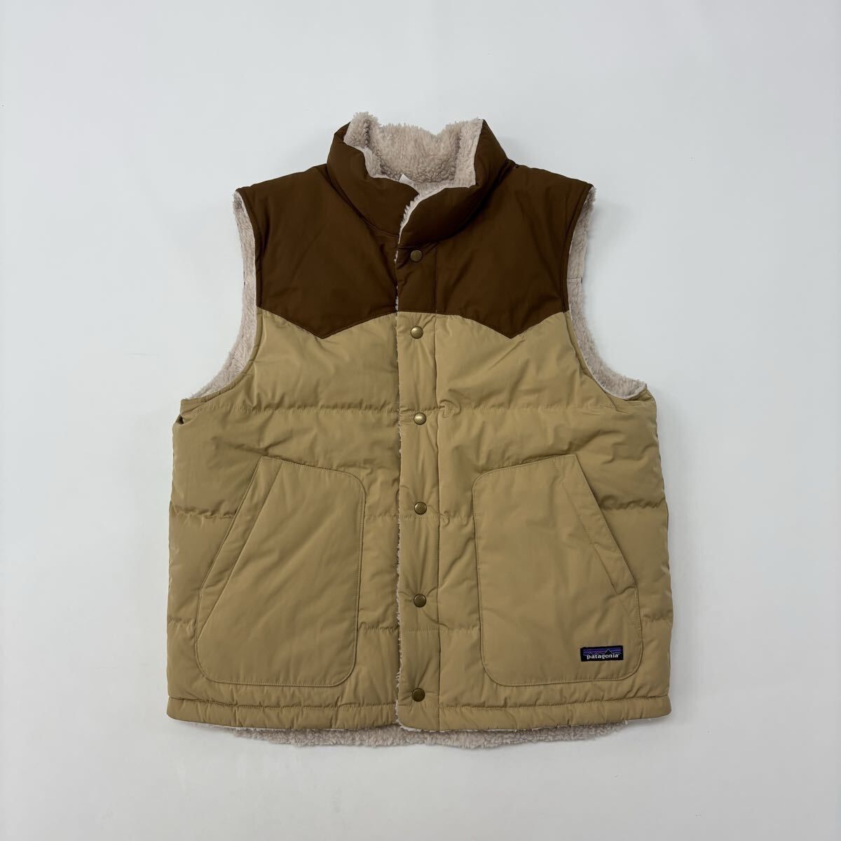 21 aw 2021 patagonia パタゴニア 27588 Reversible Bivy Down Vest リバーシブル ビビー ダウン ベスト CSC サイズ L 711-0100