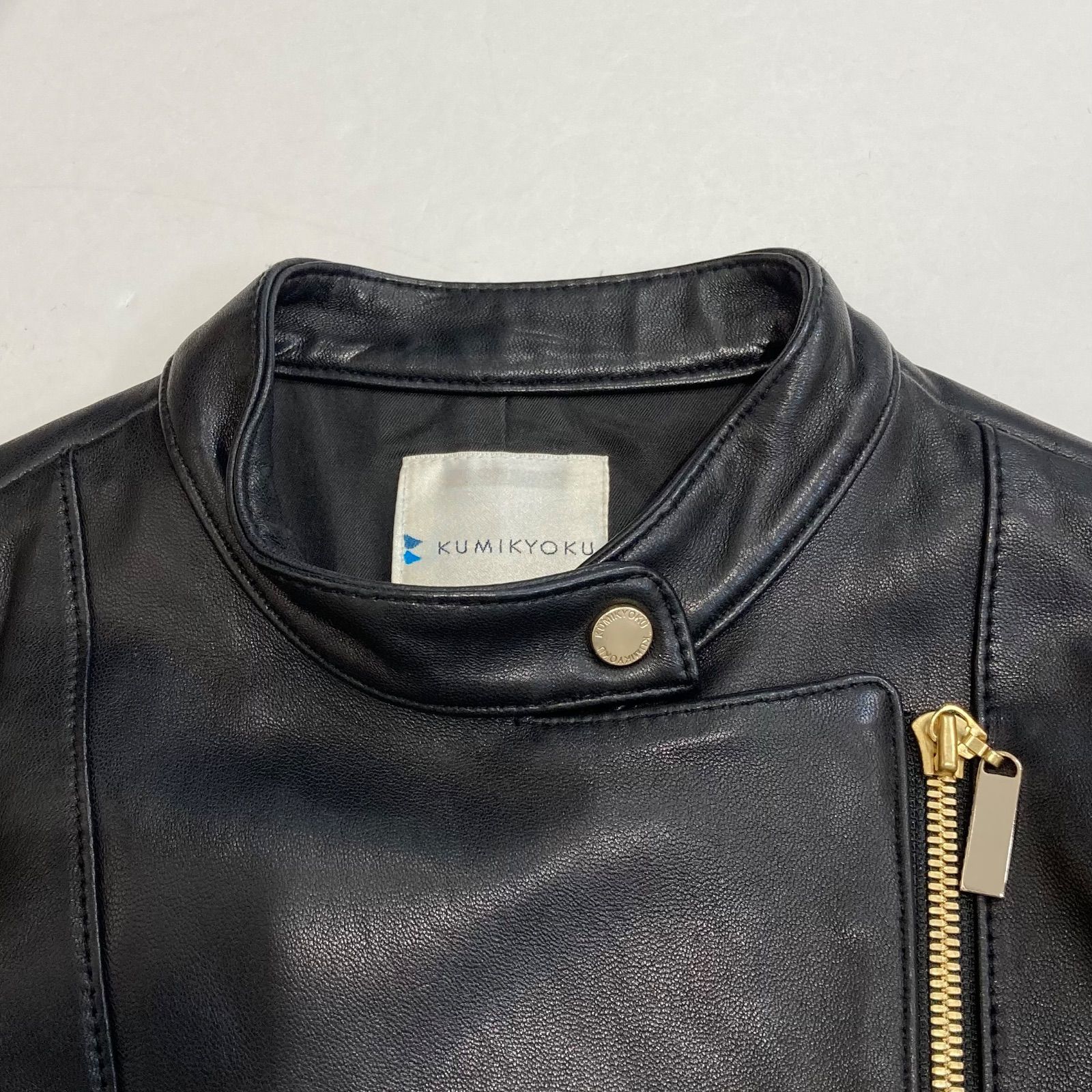 組曲 クミキョク ラムレザー ライダースジャケット 高級 本革 レザー