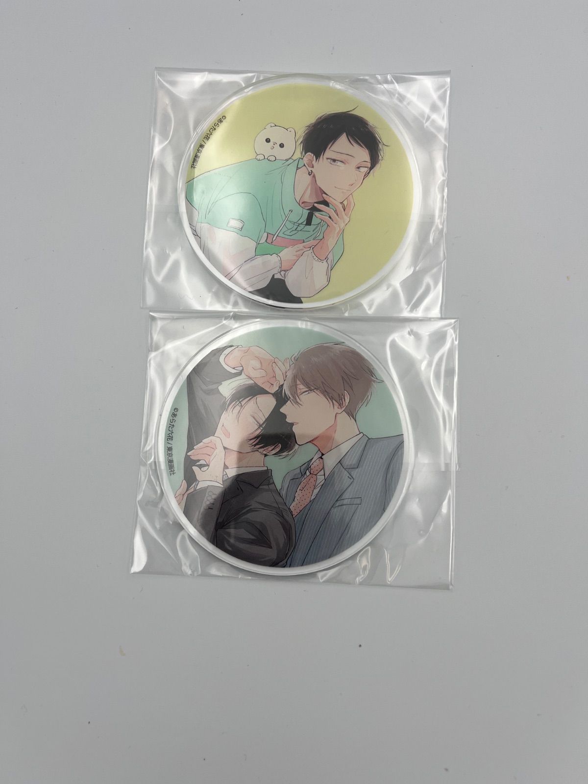 鬼上司・獄寺さんは暴かれたい アクリルコースター 鬼上司・獄寺さんは暴かれたい。グラッテ アクリルコースター 2種