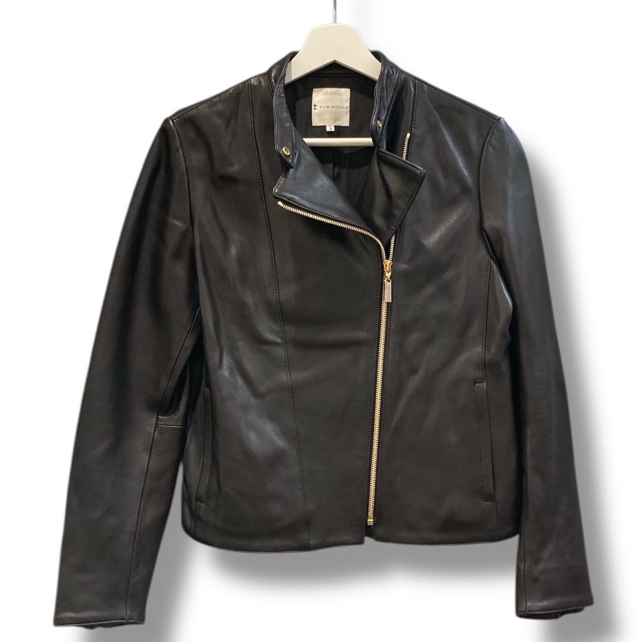 組曲 クミキョク ラムレザー ライダースジャケット 高級 本革 レザー