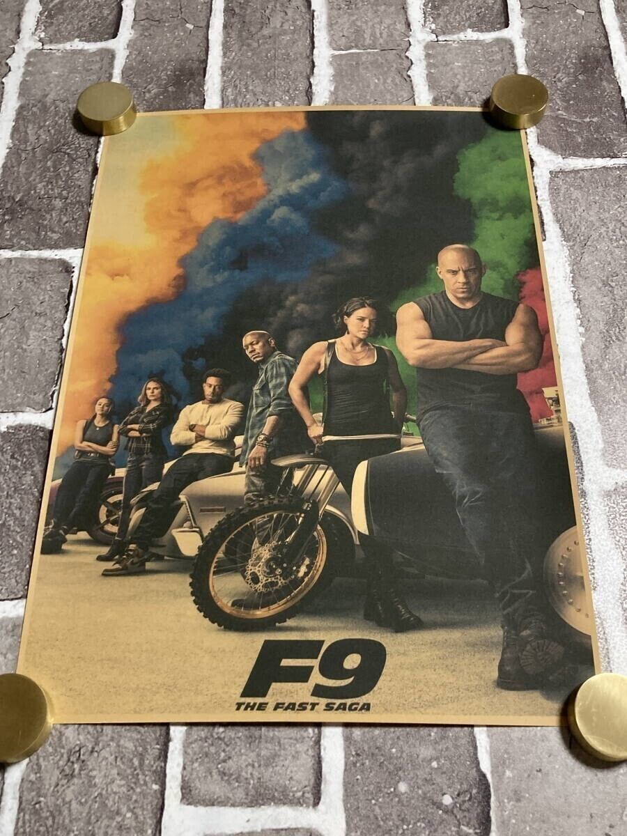 クラフト紙製 ポスター ワイルド・スピード ジェットブレイク（ヴィン