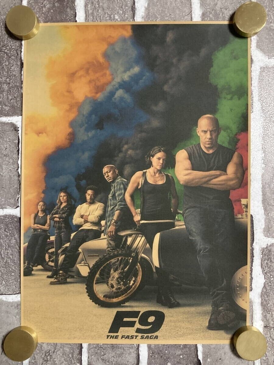 クラフト紙製 ポスター ワイルド・スピード ジェットブレイク（ヴィン